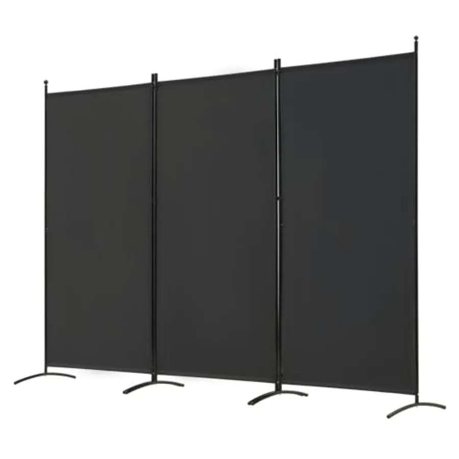 

3 Panel Room Divider Folding Partition Privacy Screens Freestanding Fabric Room Panel Portable Room Partition Wall Dividers for