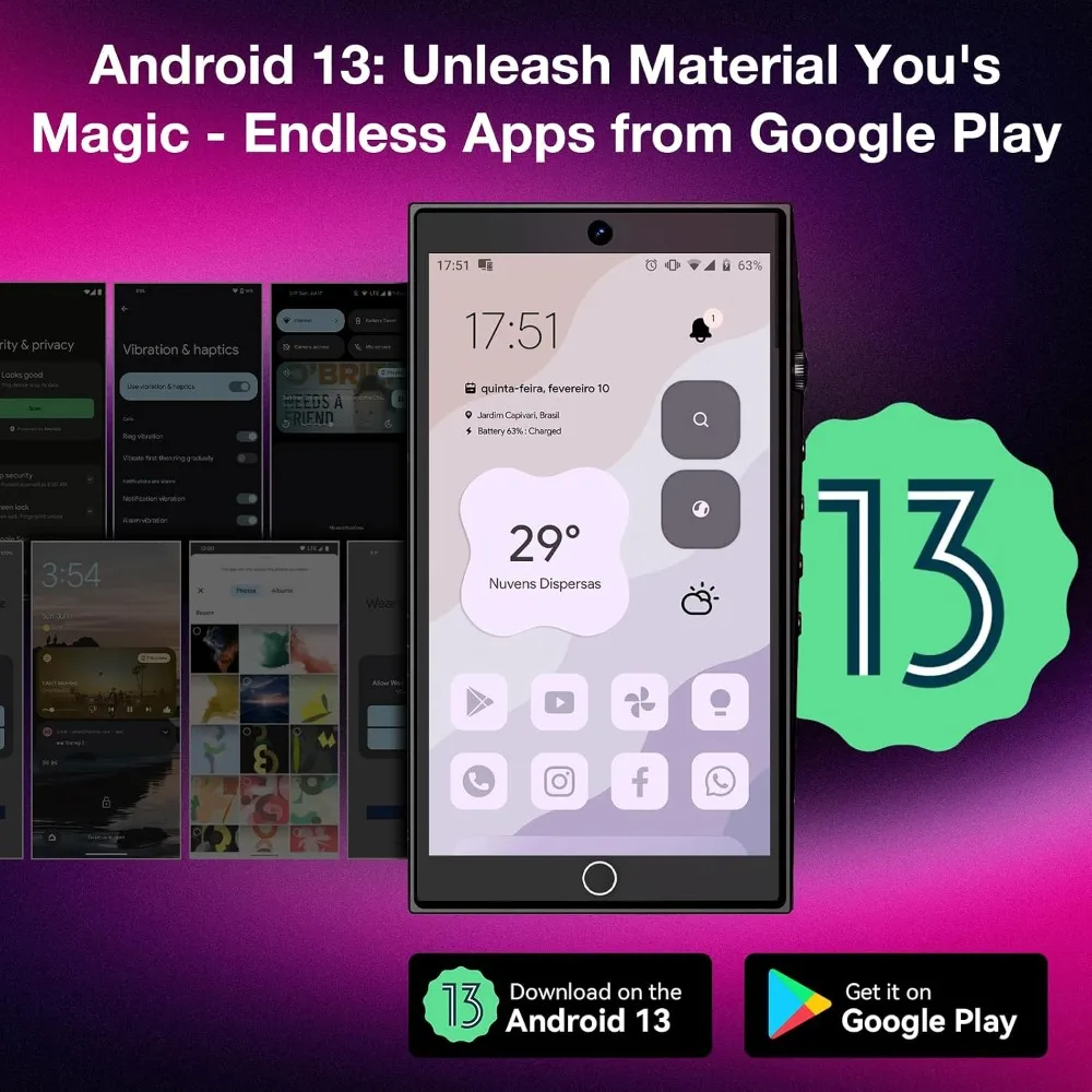 Portable Android Media Player with Touch Screen and Dual Cameras view 4