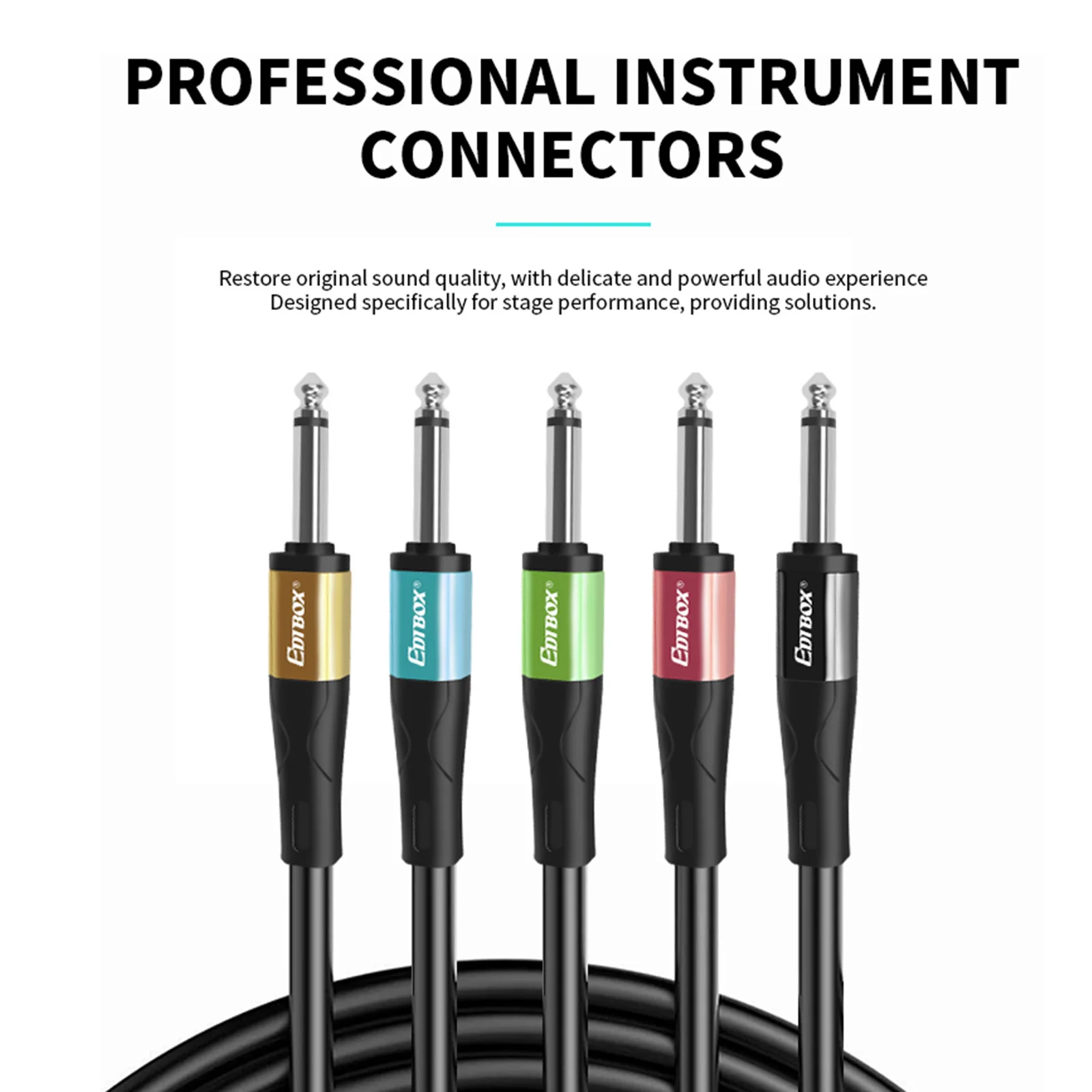 Câble Audio Edibox B2 qualité sonore Pure réduction du bruit câble d'instrument professionnel Transmission Stable pour guitares électriques