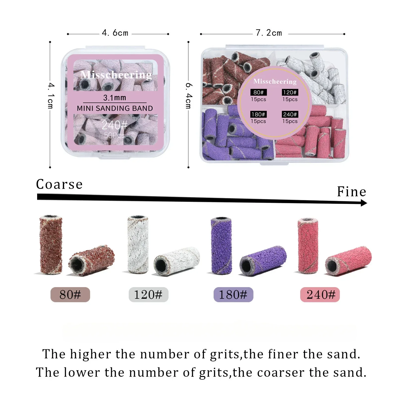 مثقاب أظافر صغير صغير مع مزيل نسيج الجلد الميت ، أداة وردية لتلميع الأظافر والباديكير ، Bit 148