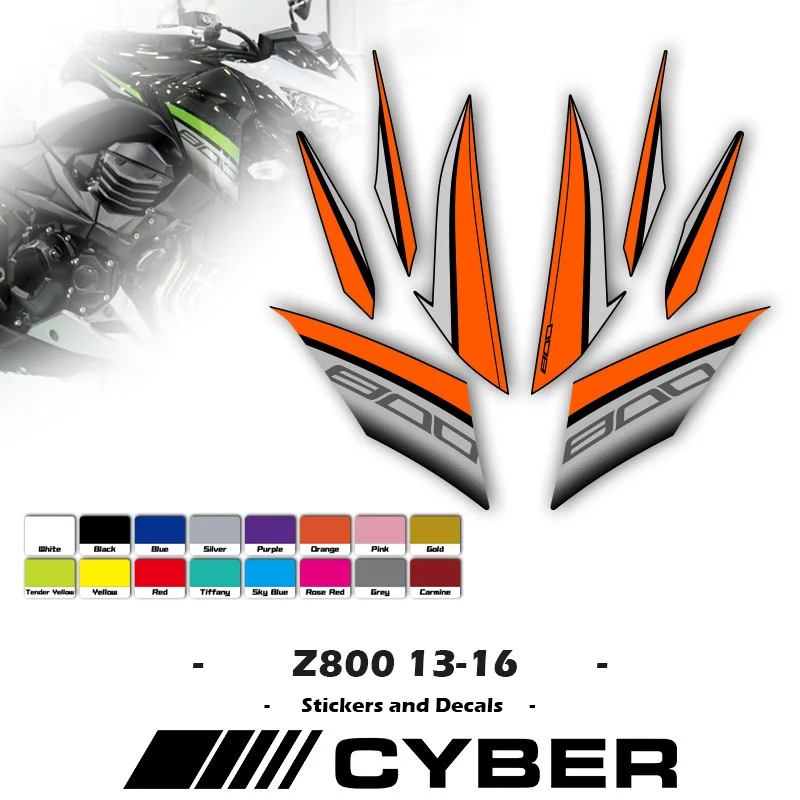 For Kawasaki Z800 2013 2014 2015 2016 New OEM Replicas Motorcycle Full Vehicle Sticker Decal Printing Z800 13-16