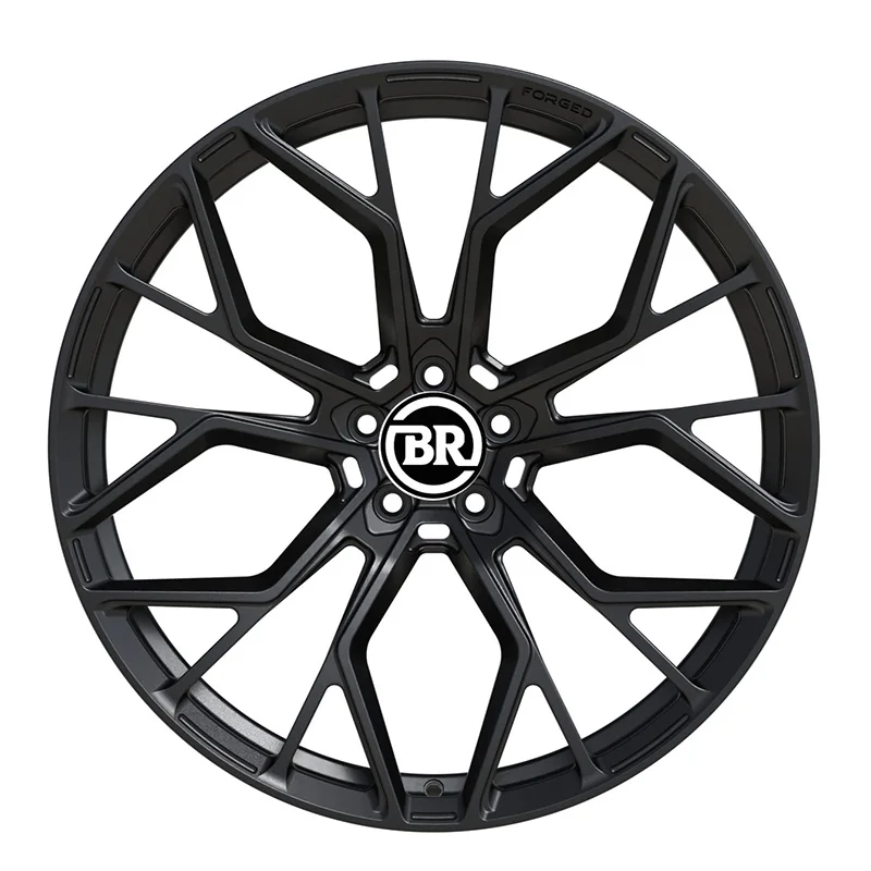 

Borui Customizable 5x112 Forged Alloy Racing Car Wheels 18 19 20 Inch Black Multi-Spoke Hollow Design Lightweight