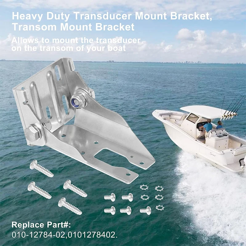 010-12784-02 Marine Transducer Mount Bracket, Transom Mount Bracket Compatible with Garmin Panoptix Transducer LVS32 ,Boat Tools