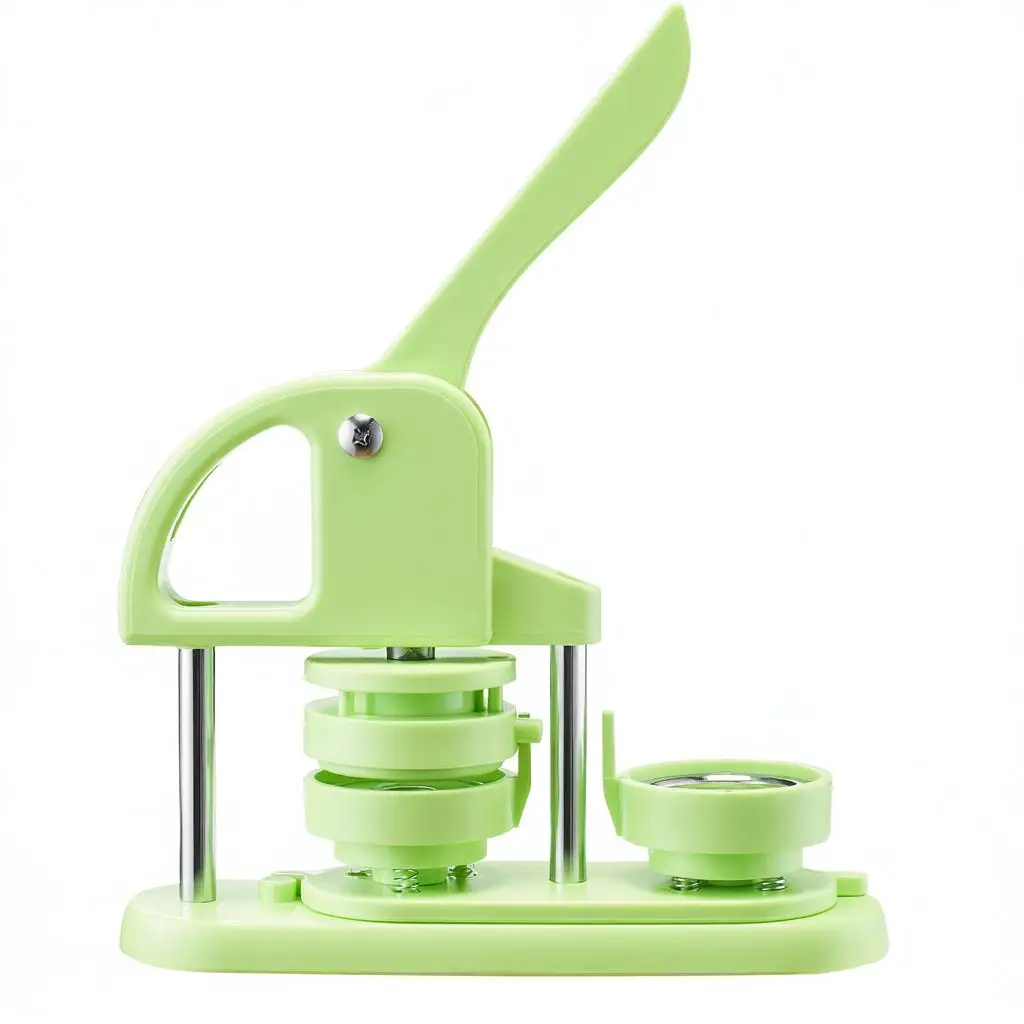 

Машина для изготовления значков, 2,28 дюйма, пластиковый станок для значков с 100 комплектующими, круглым резаком и шестигранными ключами, усиленная эргономичная конструкция