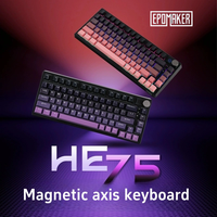 EPOMAKER HE75 Magnetic Axis E-Sports Gaming Keyboard Wireless 3 Mode Side Carved RT Hot Plug Gasket Structure for Compute