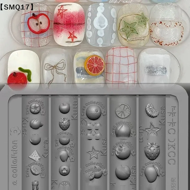 Nail Silicone Mold Relief Frui - đánh giá và giá Nail Art Orange