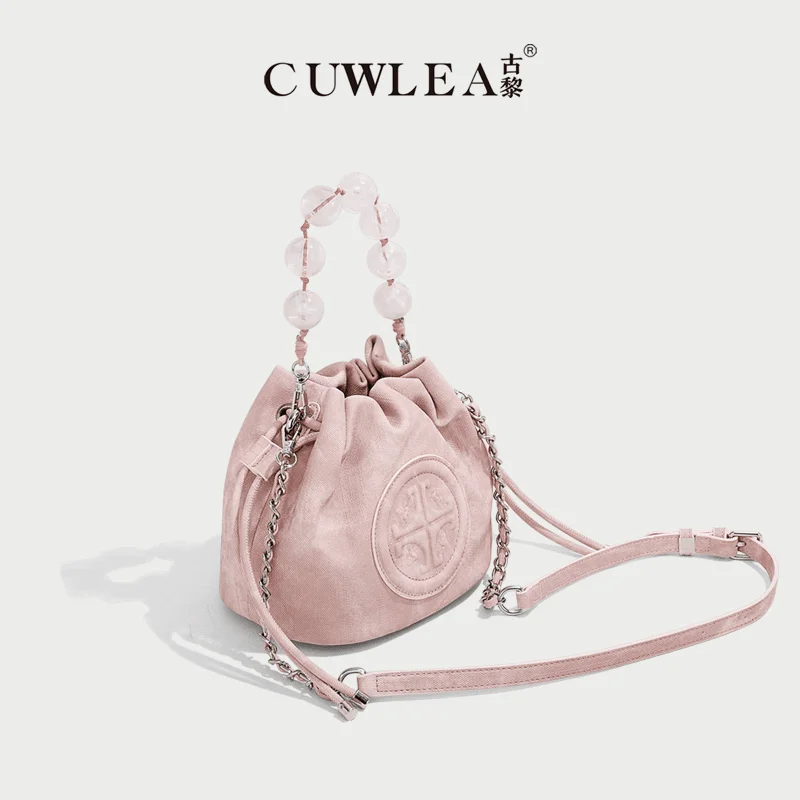 light luxury designer women bags New bead shoulder crossbody handbag with water bucket bag and lucky bag GL-6180