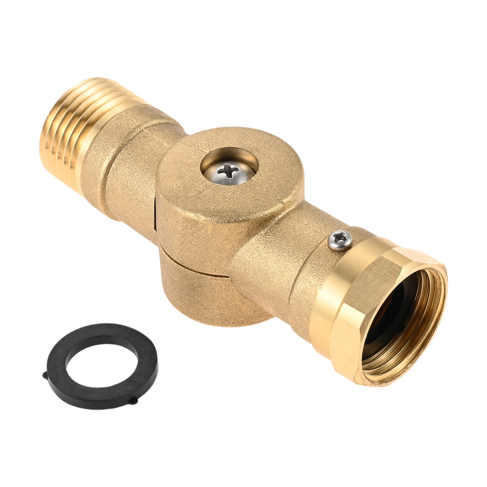 1pc 180°& 360° Swivel Hose Connector Brass Garden RV Hose Connector 3/4