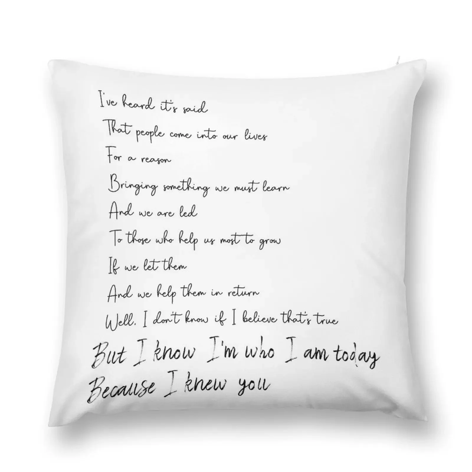 

For Good - Wicked the Broadway musical Throw Pillow Cushions For Decorative Sofa pillow pillowcase Custom Cushion pillow