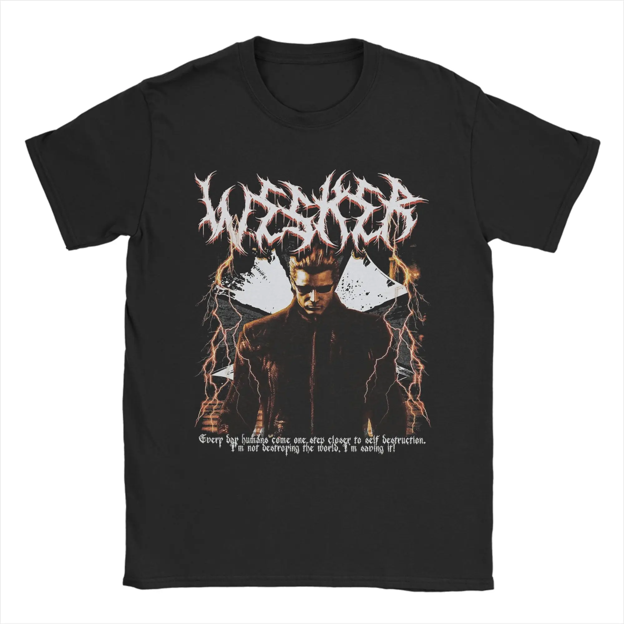 Albert Wesker T Shirts for Men 100% Cotton Novelty T-Shirt O Neck  Tees Short Sleeve Clothing Summer