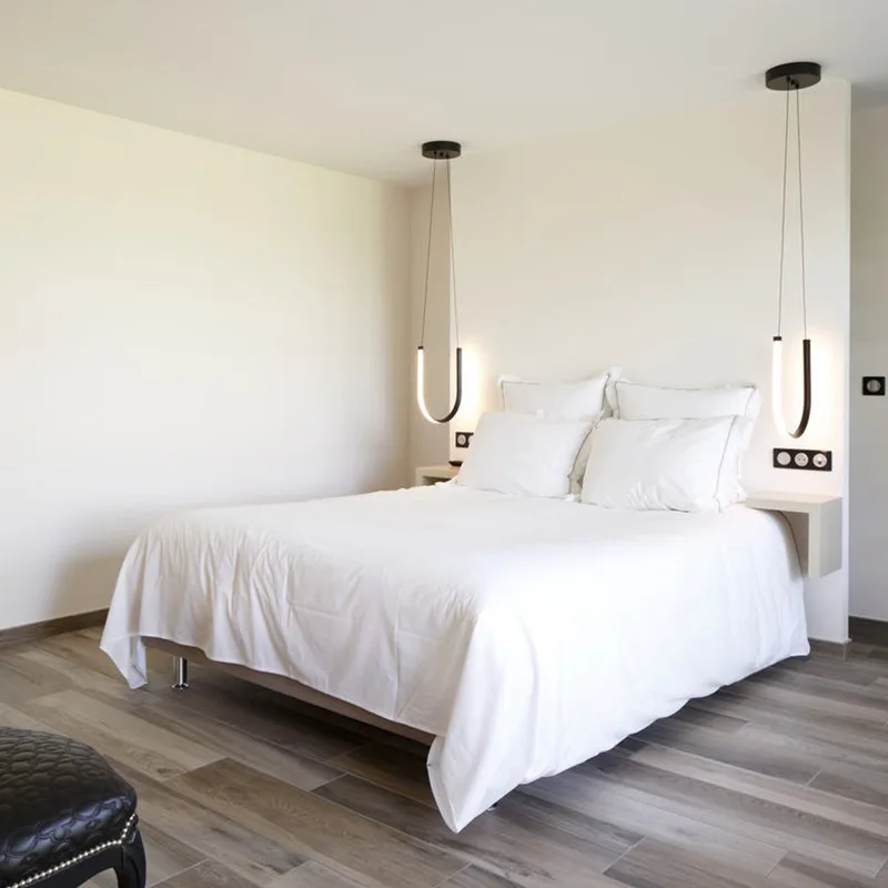 Modern Designer U Shape Dining Room Chandelier for Living Room Kitchen Island Suspension LED Droplight Indoor Lighting Fixtures