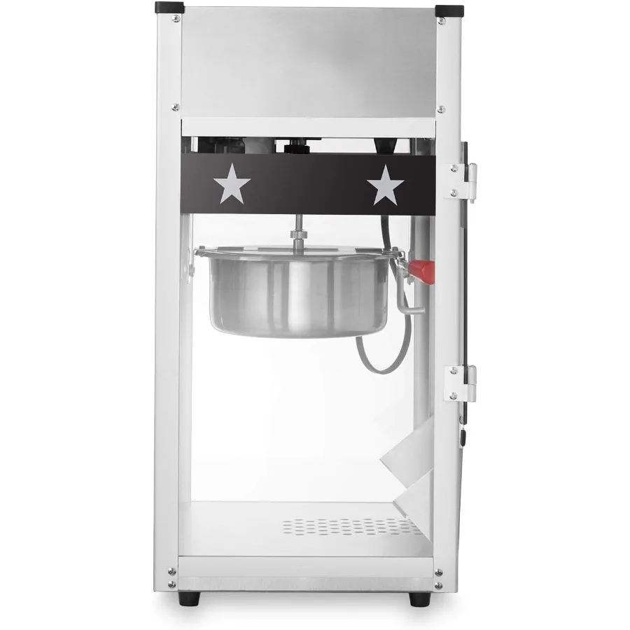 ماكينة صنع الفشار التجارية مع غلاية 8 أونصة - أسود للمناطق الغذائية والملاهي عالية الحجم #5