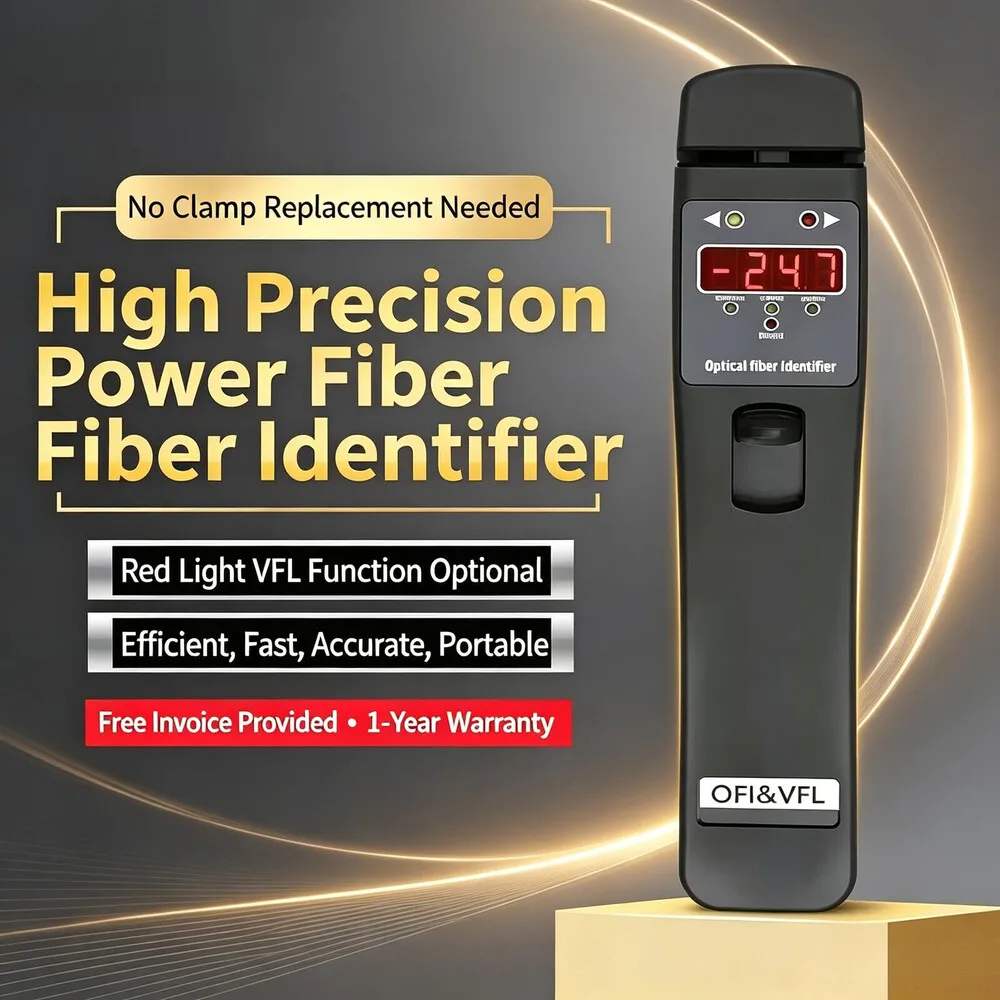 The optical fiber identifier YTM-OFI 401 conducts online testing of optical signals and detects red light