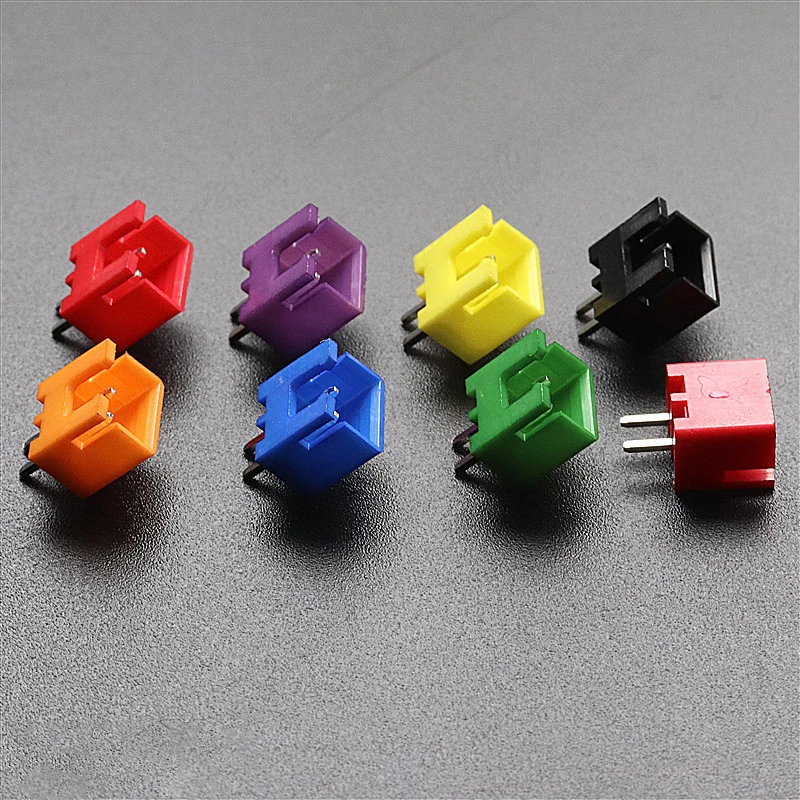 50PCS XH2.54 connector 2.54MM Housing color rubber shell straight pin Curved pin 2P 3P 4P 5P TJC3 connector Color plug