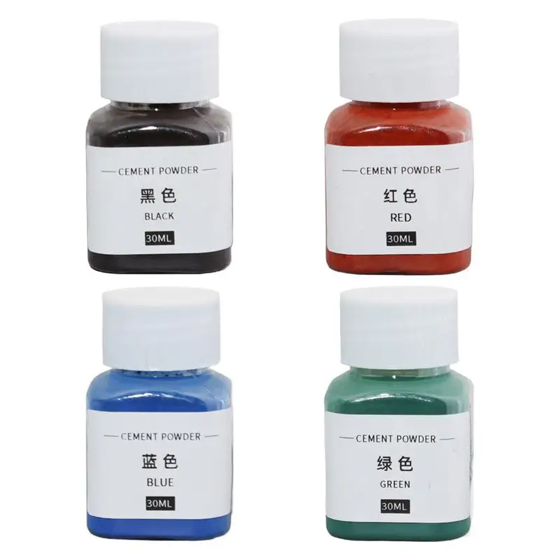 Concrete Pigment Concrete Dye Iron Oxide Powder Concrete Dye Colorant 30ml for Gypsum Plaster Putty Grout Lime Milk Paints