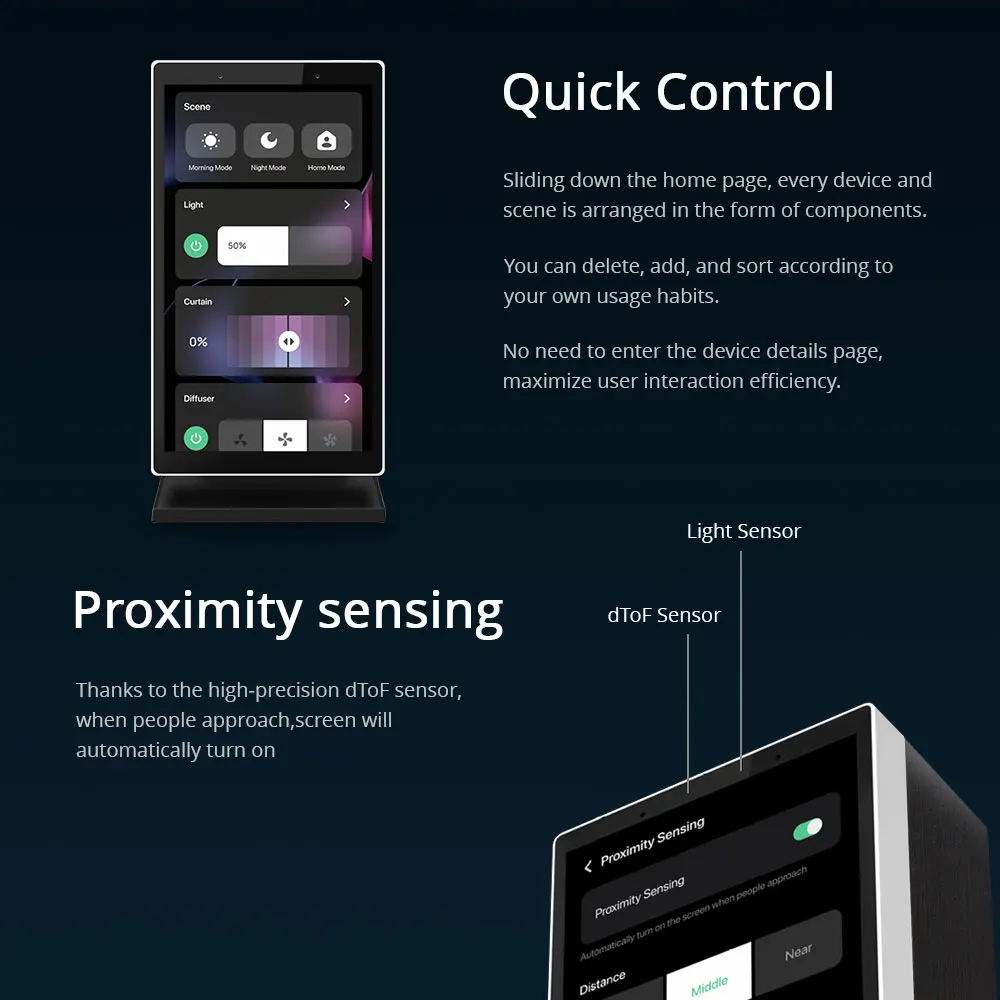 Zemismart 5 بوصة لوحة تحكم مركزية ذكية تعمل باللمس تأتي مع حامل مدمج Alexa Voice Zigbee BLE بوابة العمل مع Tuya