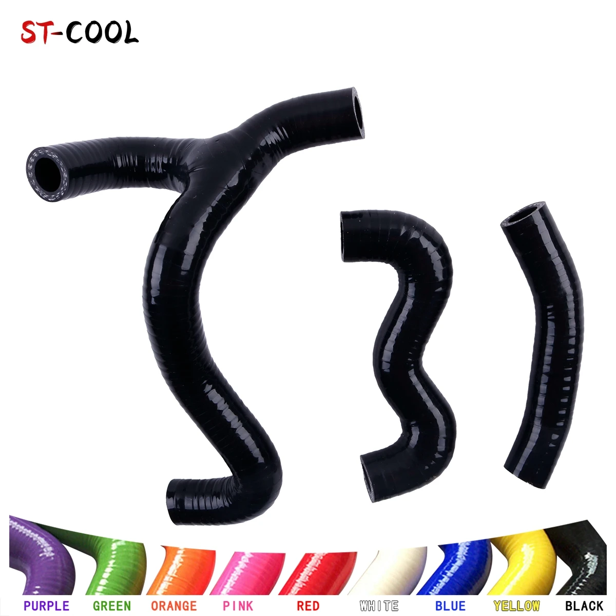 For 2012-2022 KTM 50SX 50 SX MINI SXS 2013 2014 2015 2016 2017 2018 2019 2020 Radiator Hoses Kit Silicone Tubes 3Pcs 10 Colors