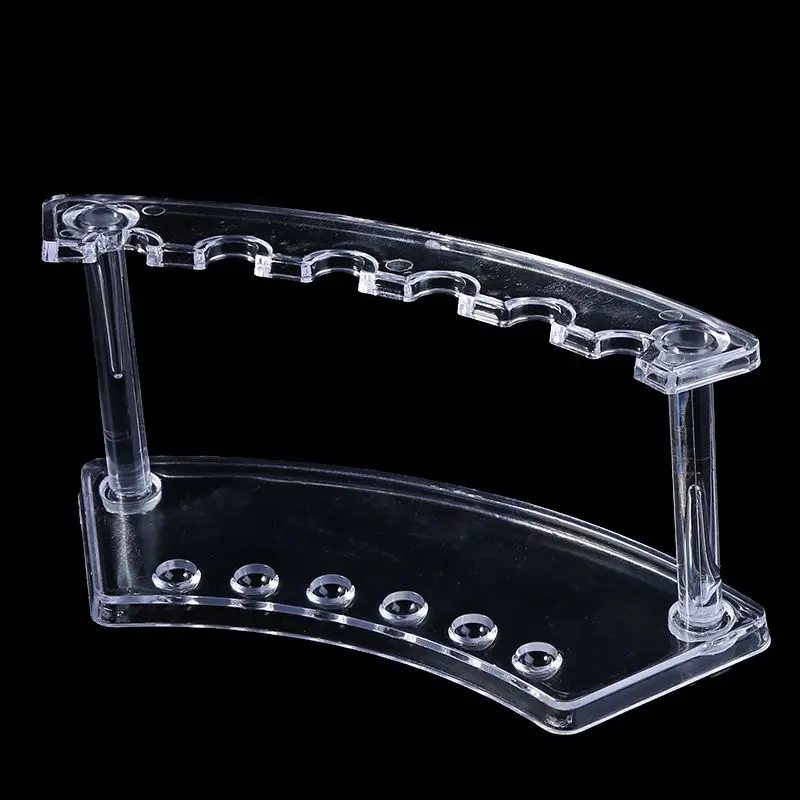 Plastic 6 Slot Pen Jewelry Display Holder Stand Display Rack High Quality