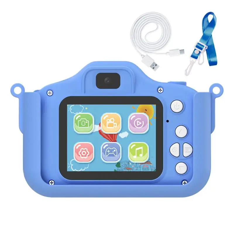 Toddler Digital Camera Dinosaur Dinosaur Kids Selfie Camera HD 1080P Multi-Functional Portable Video Camera For Toddler