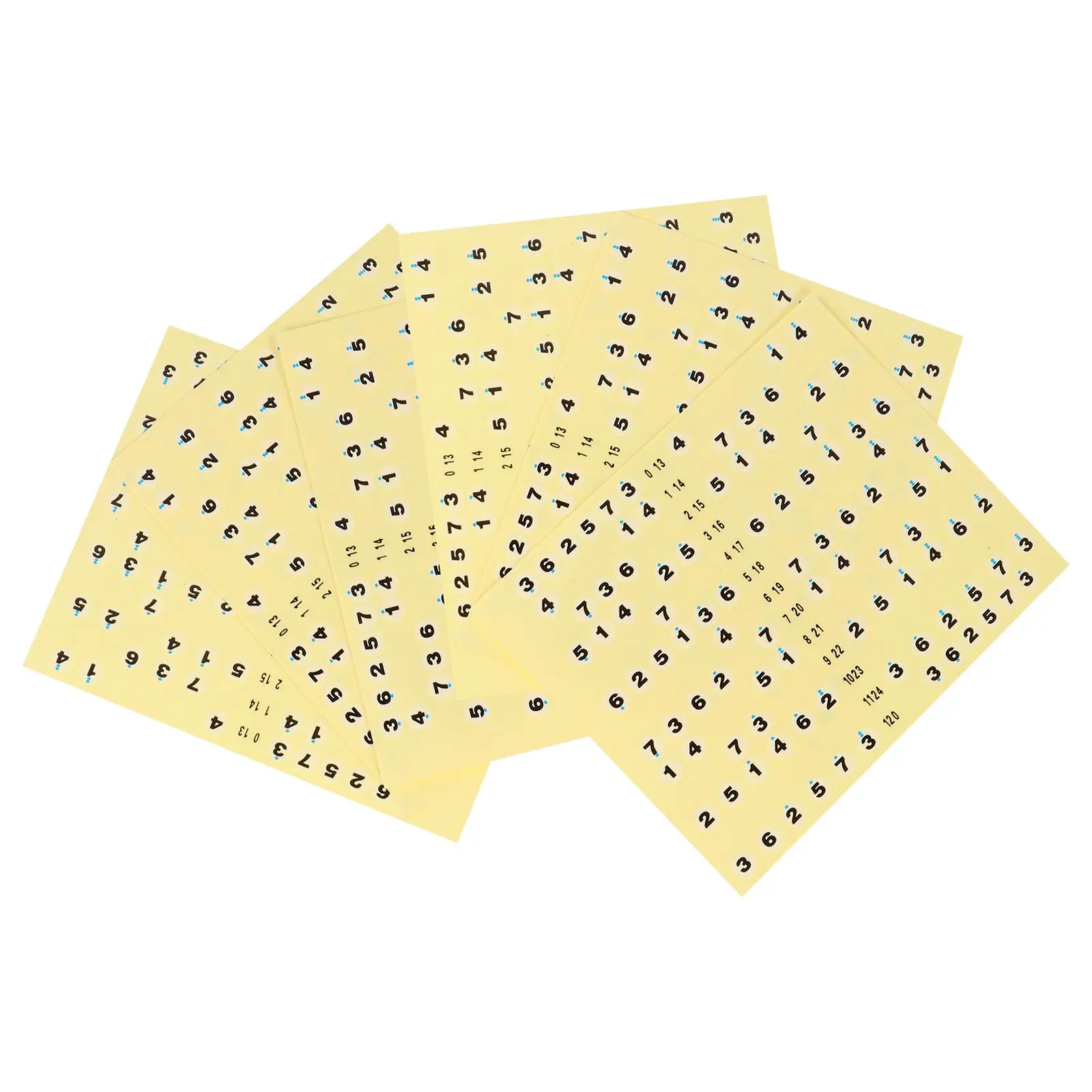 

7 Pcs Guitar Fretboard Stickers Yellow Notes Decal Cello Fingerboard Tape Easy Assemble Disassemble No Adhesive Left Premium