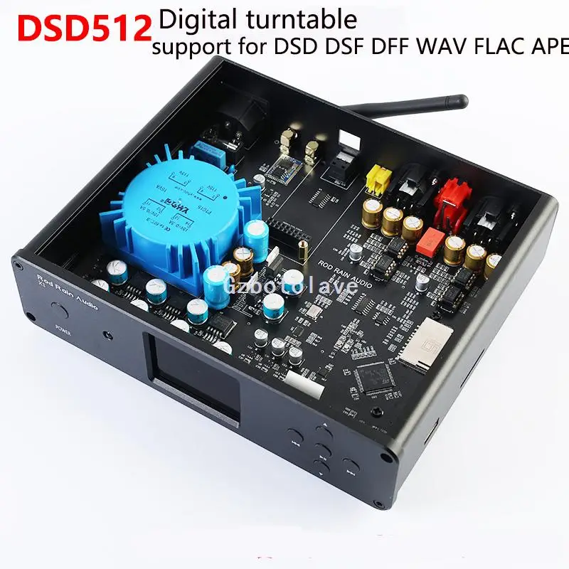 

Digital Bluetooth 5.1 LDAC dual 9038 decoding Hard disk USB flash disk digital turntable lossless DSD player with remote contr