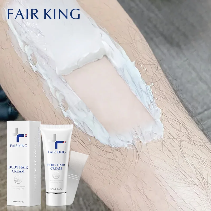 Crema depilatoria FAIR KING para hombres y mujeres, crema removedora de pelo indolora a base de hierbas para eliminar axilas, piernas, cuidado del cuerpo, cuidado de la piel 40g