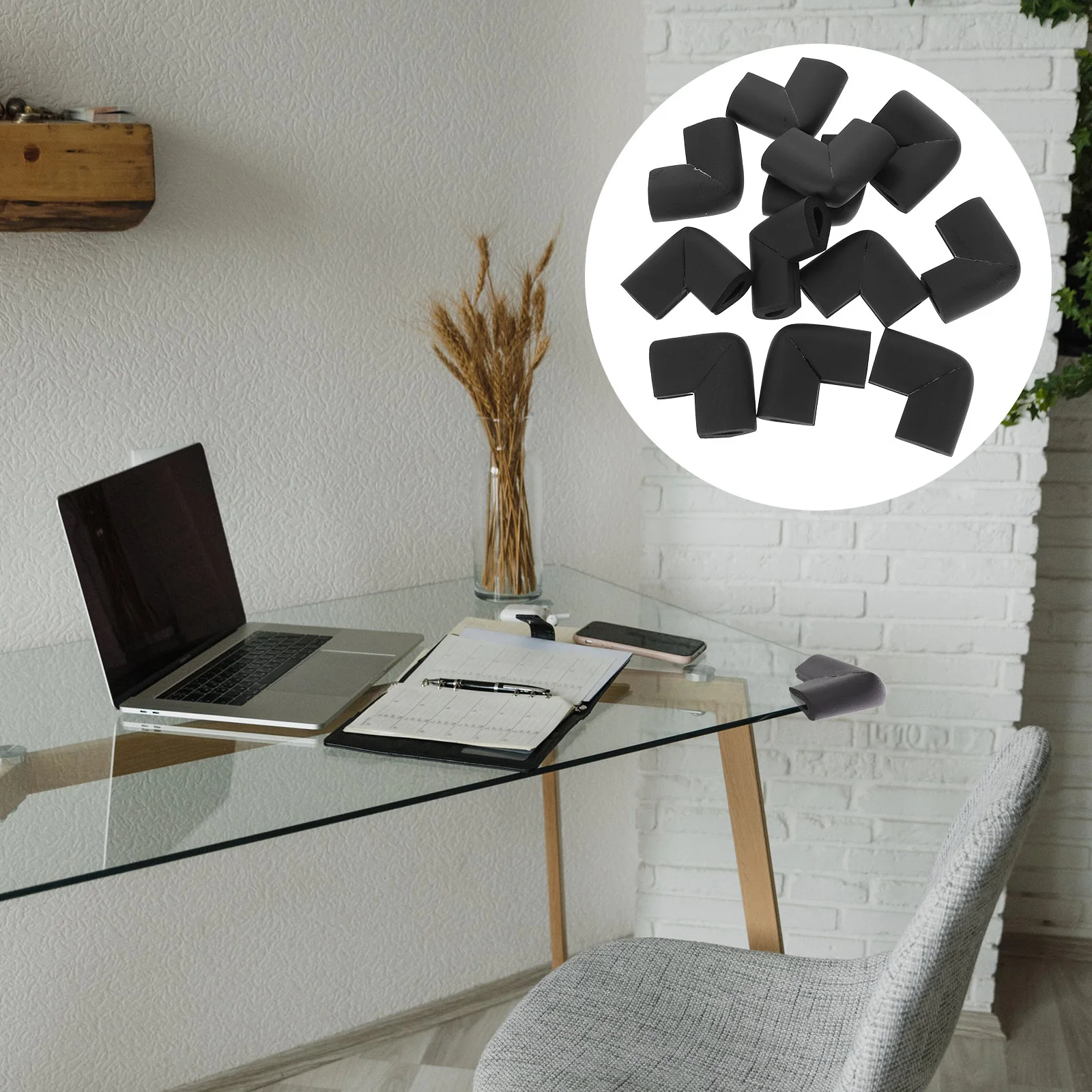 

12Pcs Corner Protective Cover Furniture Corner Bumper Foam Edge Protector for Safety Use Furniture Edge Protector