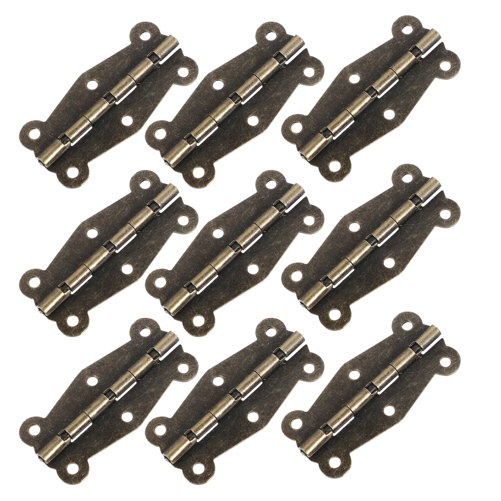 

30pcs Vintage Butterfly Hinges Retro Cabinet Doors Cupboard Bronze Alloy Hidden Drawer Hinges Wooden Box Jewelry Box