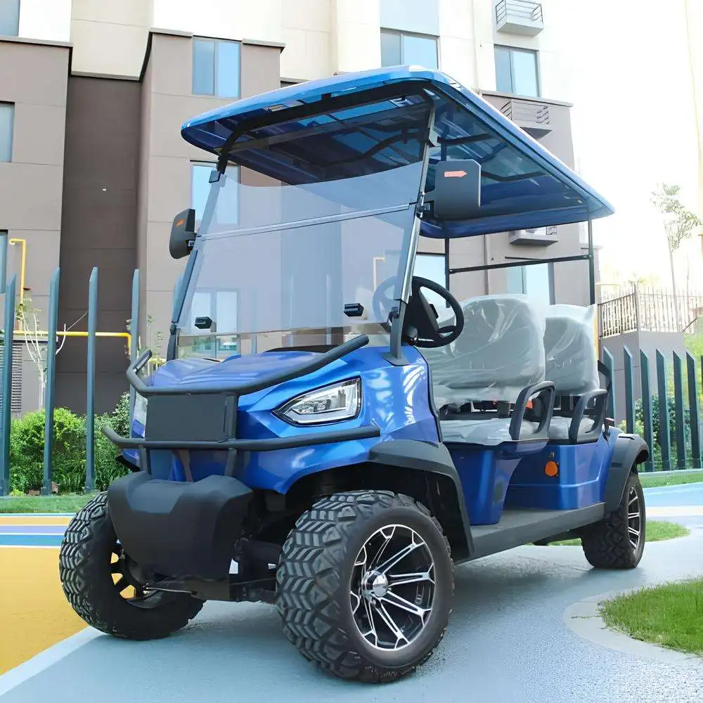 Hot Sale New Model 6 Seater Golf Cart Electric 5000w 48V Lithium Battery Golf Car Solar Panel Golf Cart Electric