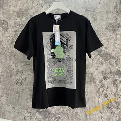 Summer Black Classic Logo Casual Couple Cavempt Tee Top Men Women 1:1 Abstract Graphics Cav Empt C.E T-Shirt