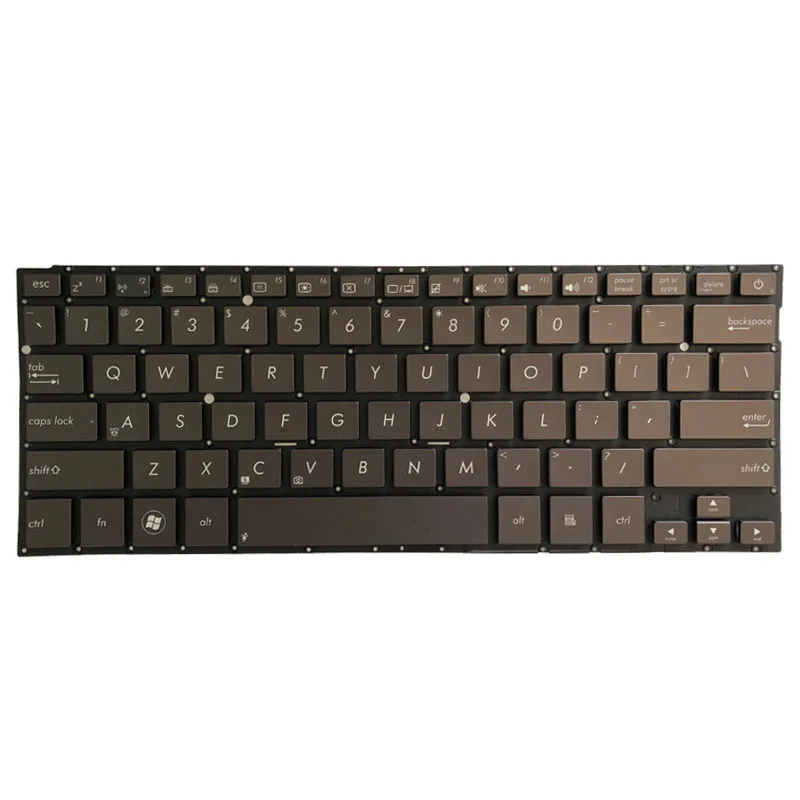 Neue us tastatur für asus zenbook 13 ux31 ux31e ux31a ux32e ux32e silber/braun