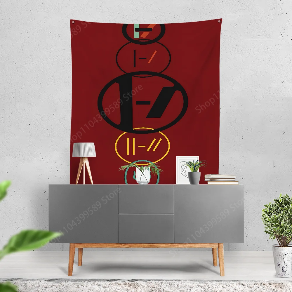 Band T-Twenty One P-Pilots Flag Banner Flag Art Decoration Design Vintage Structure Party Garden Flag Pub Club Bar Study Bedroom