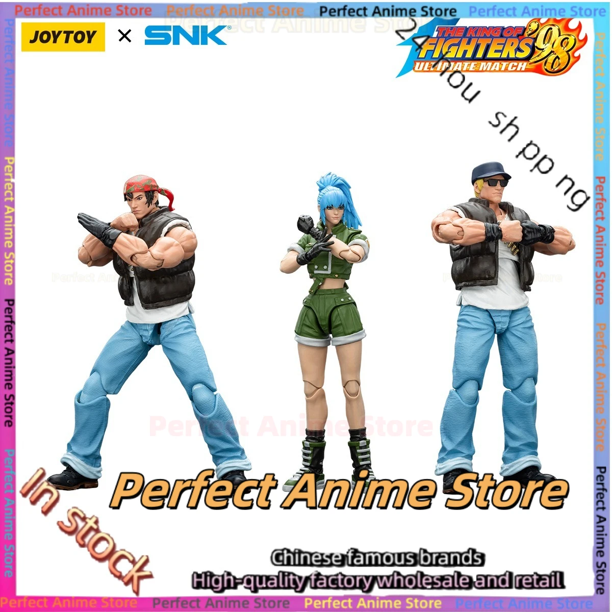 

JOYTOU Dark Source Series King of Fighters '98UM Ralph Jones Liana Hardyland Clark Sdiille Action Doll