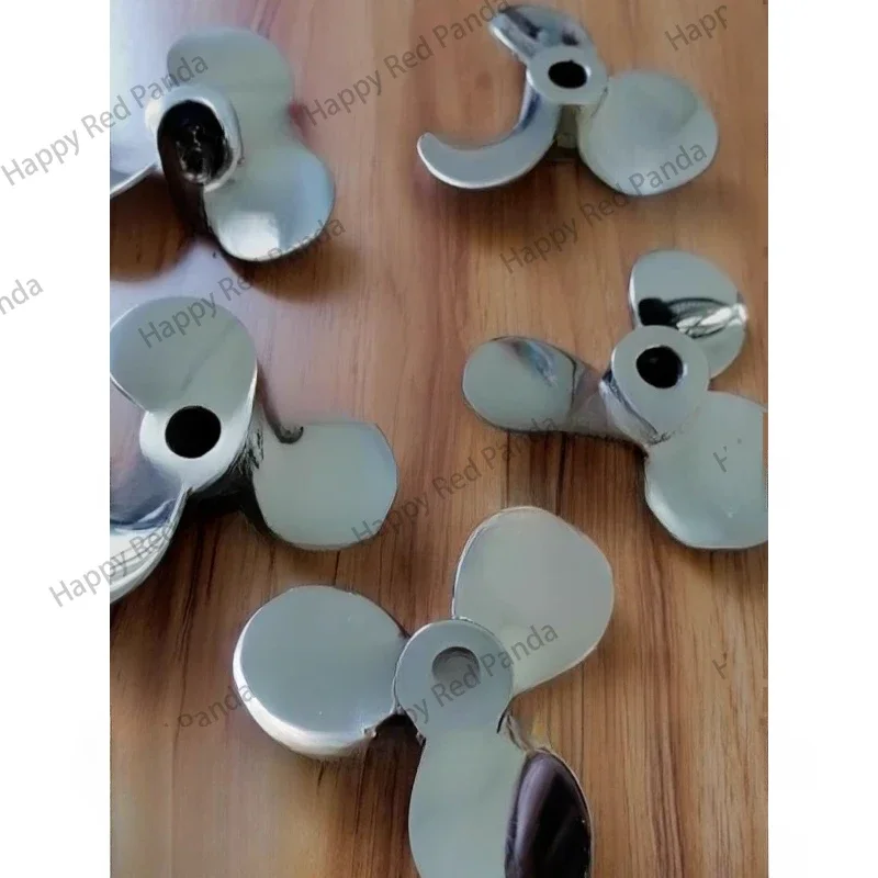 Stainless Steel 316304 Three-Blade Wing Turbine with Radian Stirring Paddle Customized Industrial Stirring Spiral Stirrer