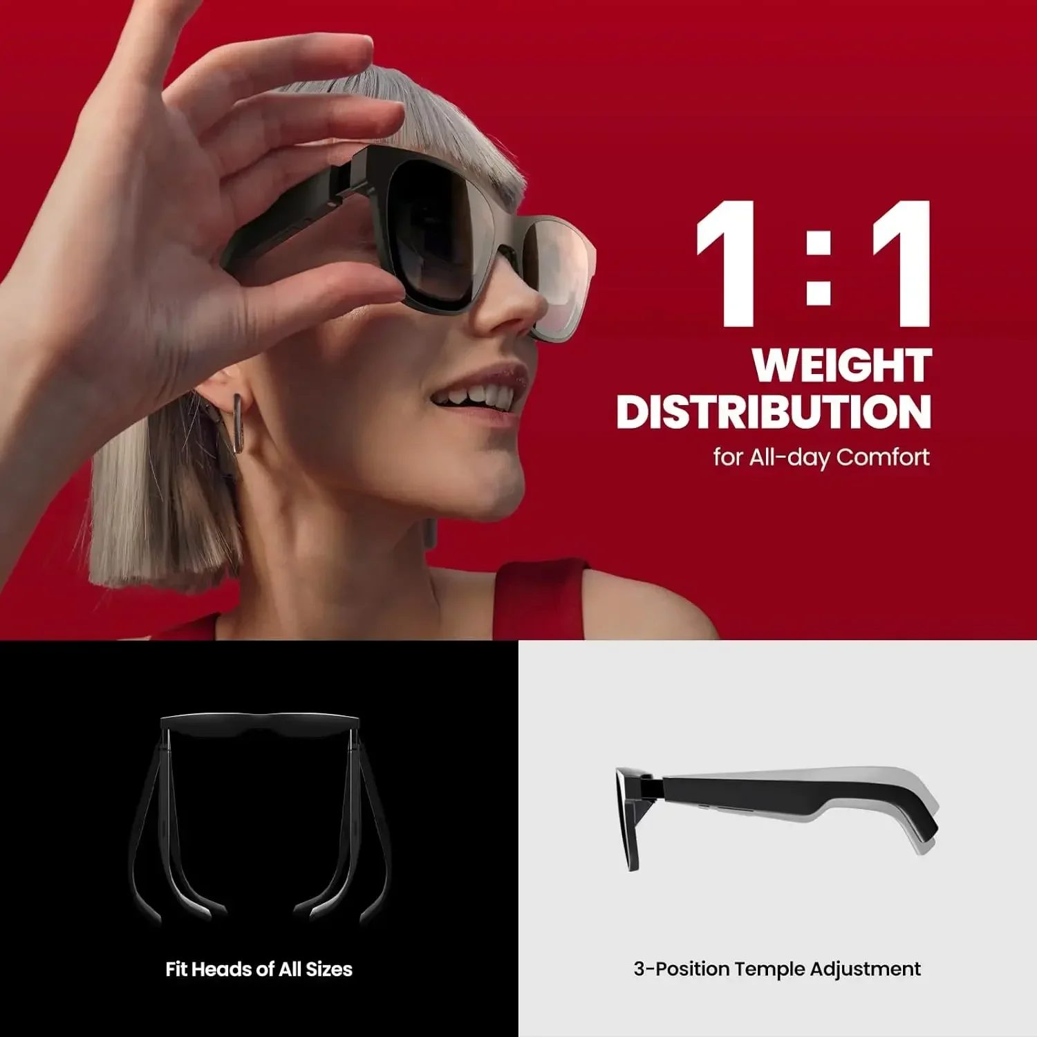 نظارات AR الذكية XREAL Air2 Pro للهواتف الذكية المستقطبة جوجل المحمولة Nreal Beam Pro شاشة 1080p HD 130 بوصة سينما الفضاء