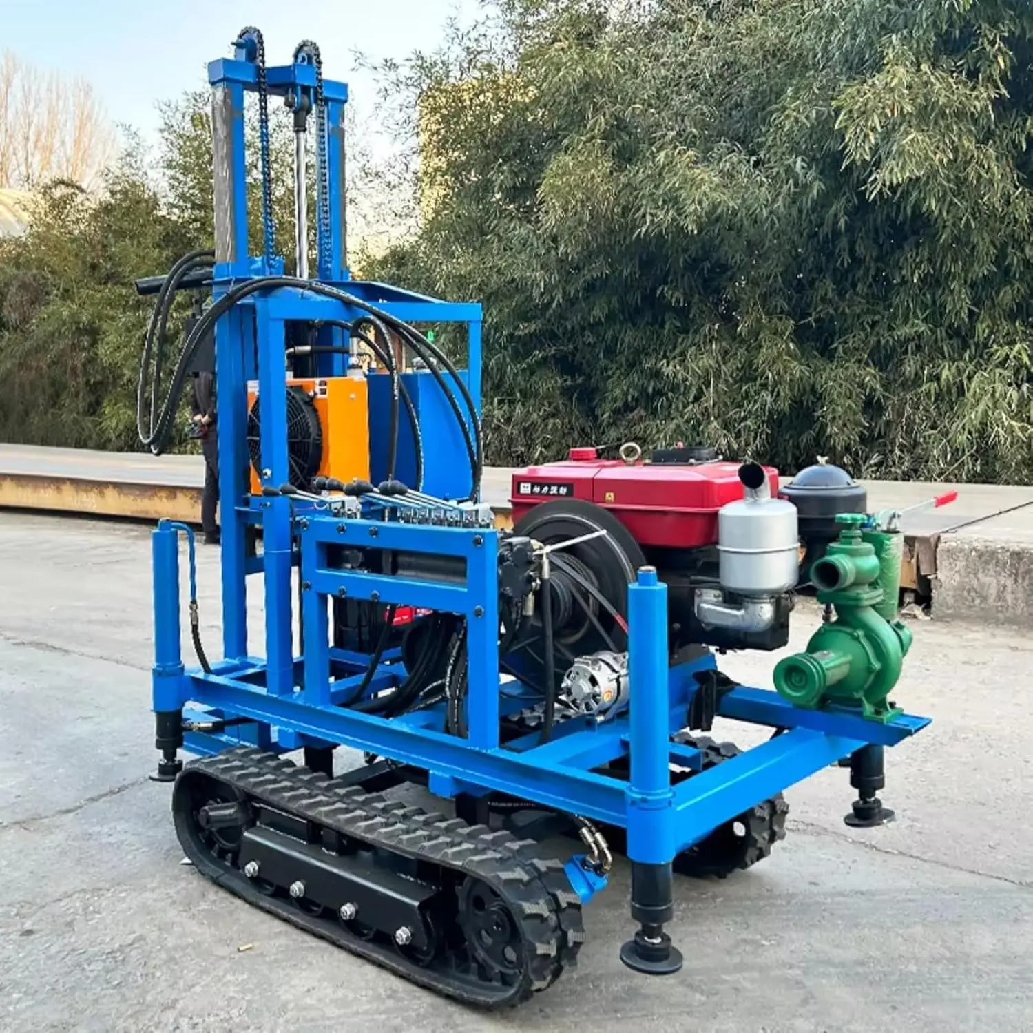 

Durable Tracked Water Well Drilling Rig Geotechnical Core Sampling Equipment Small Core Sampling Drill for Field Use