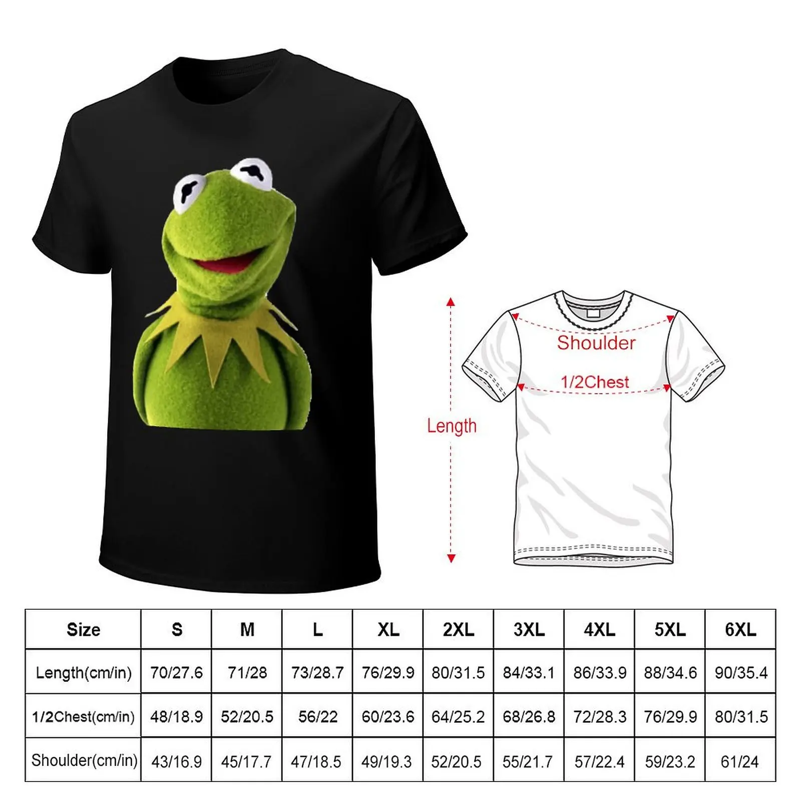 Happy Kermit T-Shirt Graphic Print Short Sleeve T-Shirt
