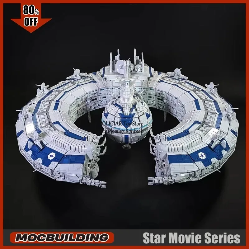 UCS MOC Building Blocks Movie Lucrehulk-class Droid Control Ship Model DIY Technology Creative Ideas Toy Display Birthday Gifts