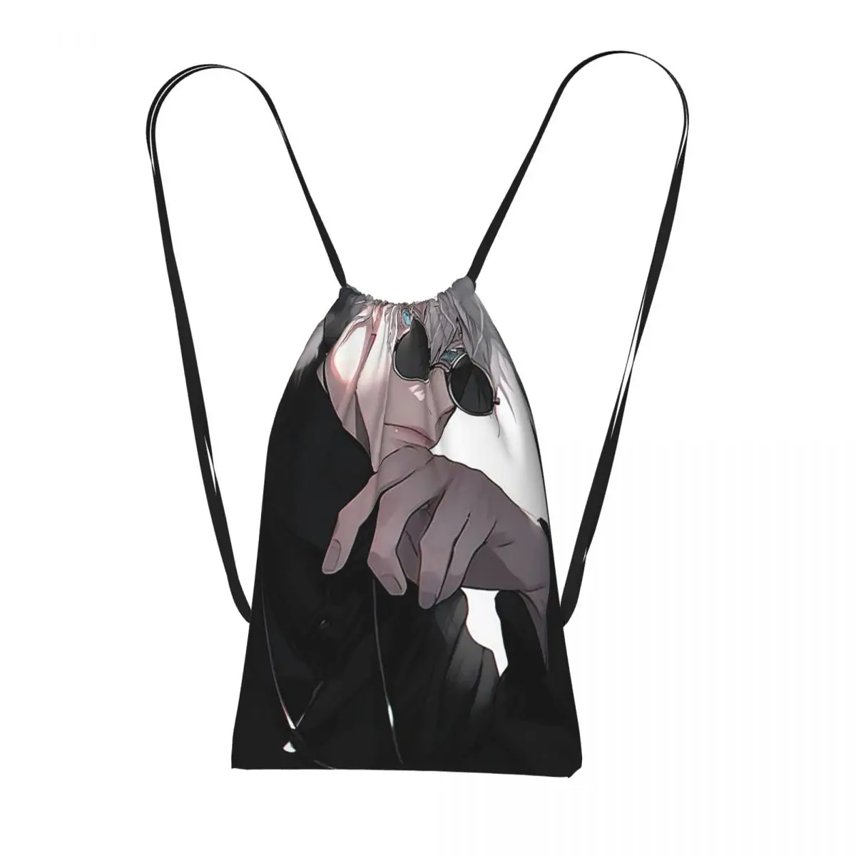 Satoru Gojo Anime Jujutsu Kaisen Backpacks Multi-function Drawstring Bags Shoes Bag Book Bags for Travel Students