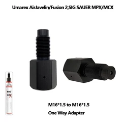 CO2 One Way Adapter Saver Adaptor Fits 88Gram 90G M16*1.5 Threads Input to Output Black