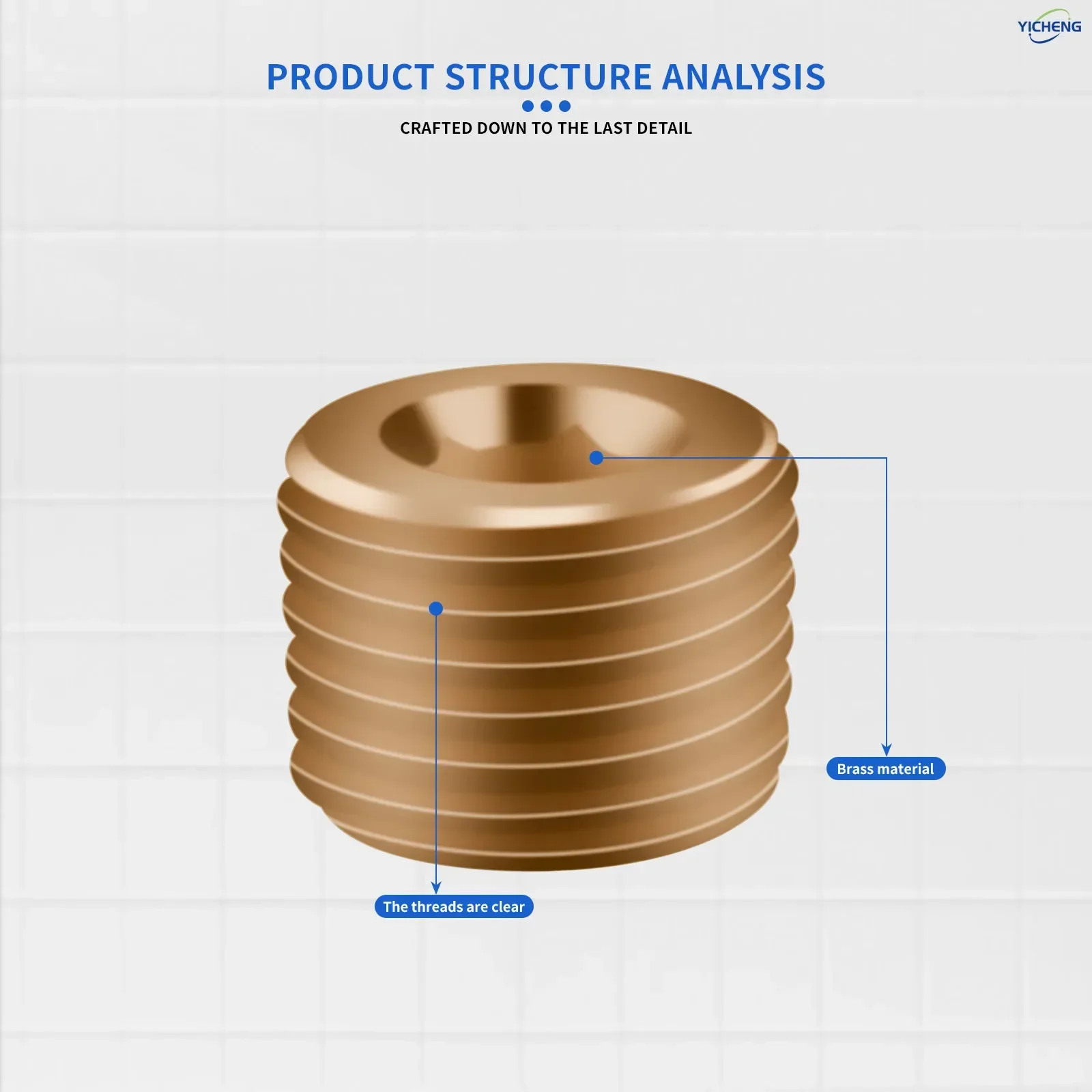 10 قطعة تركيب الأنابيب النحاسية ، سدادة غرق العداد السداسي ، أنبوب ذكر 3/8 بوصة #6