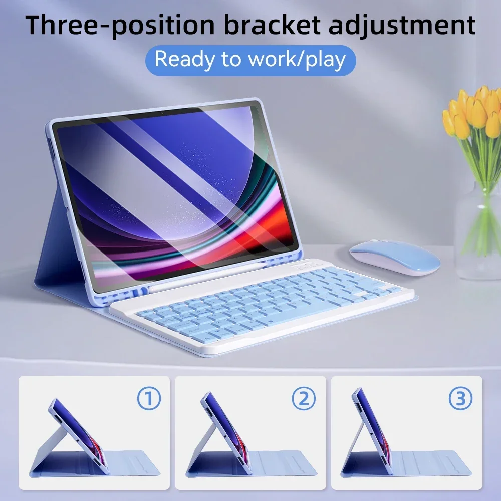 Keyboard Case for Samsung Galaxy Tab S10 Lite 10.9 Inch 2025 SM-X400 X406B Bluetooth Keyboard Cover for Tab S10 Lite Case Funda