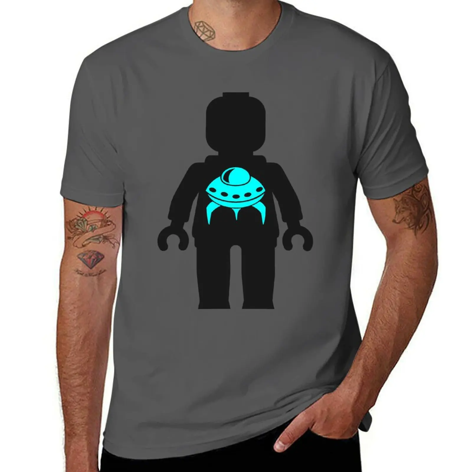 

Minifig UFO with T-Shirt Outdoor Sports Short Sleeve Top