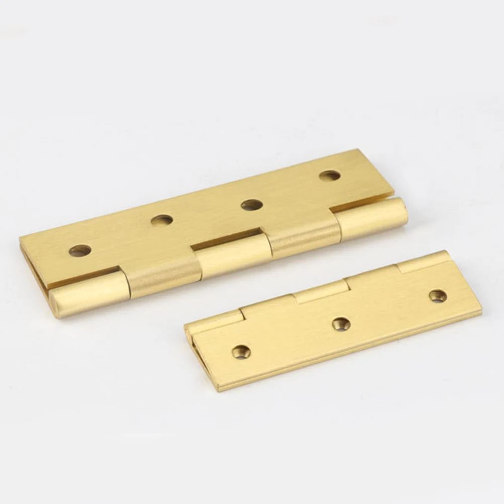 

6 PCS Cabinets Pure Copper Hinge Hinges for Doors Bearing Heavy Duty Golden Mute