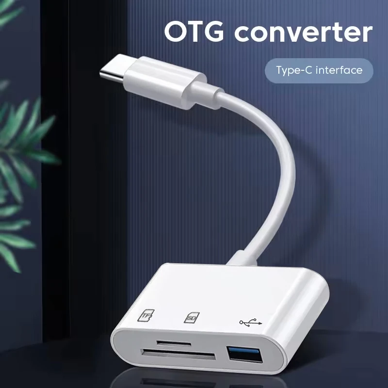 Type C Adapter TF SD Memory Card Reader OTG Writer Compact Flash USB-C for IPad Pro For Macbook Cardreader