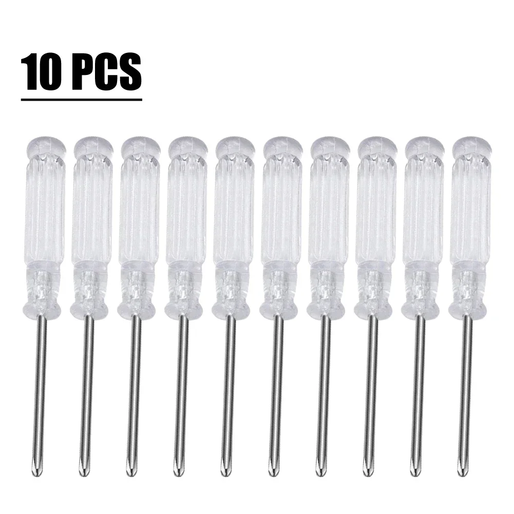 10Pcs 95mm Slotted Screwdriver Cross Screwdrivers Small Screwdriver Repair Hand Tools For Disassemble Toys Small Items