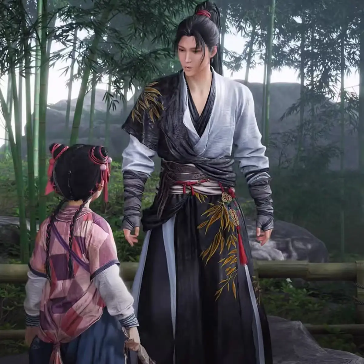 2025 Chinese Game where winds meet men swordsman Cosplay Costume men Ancient Hanfu  Full Set