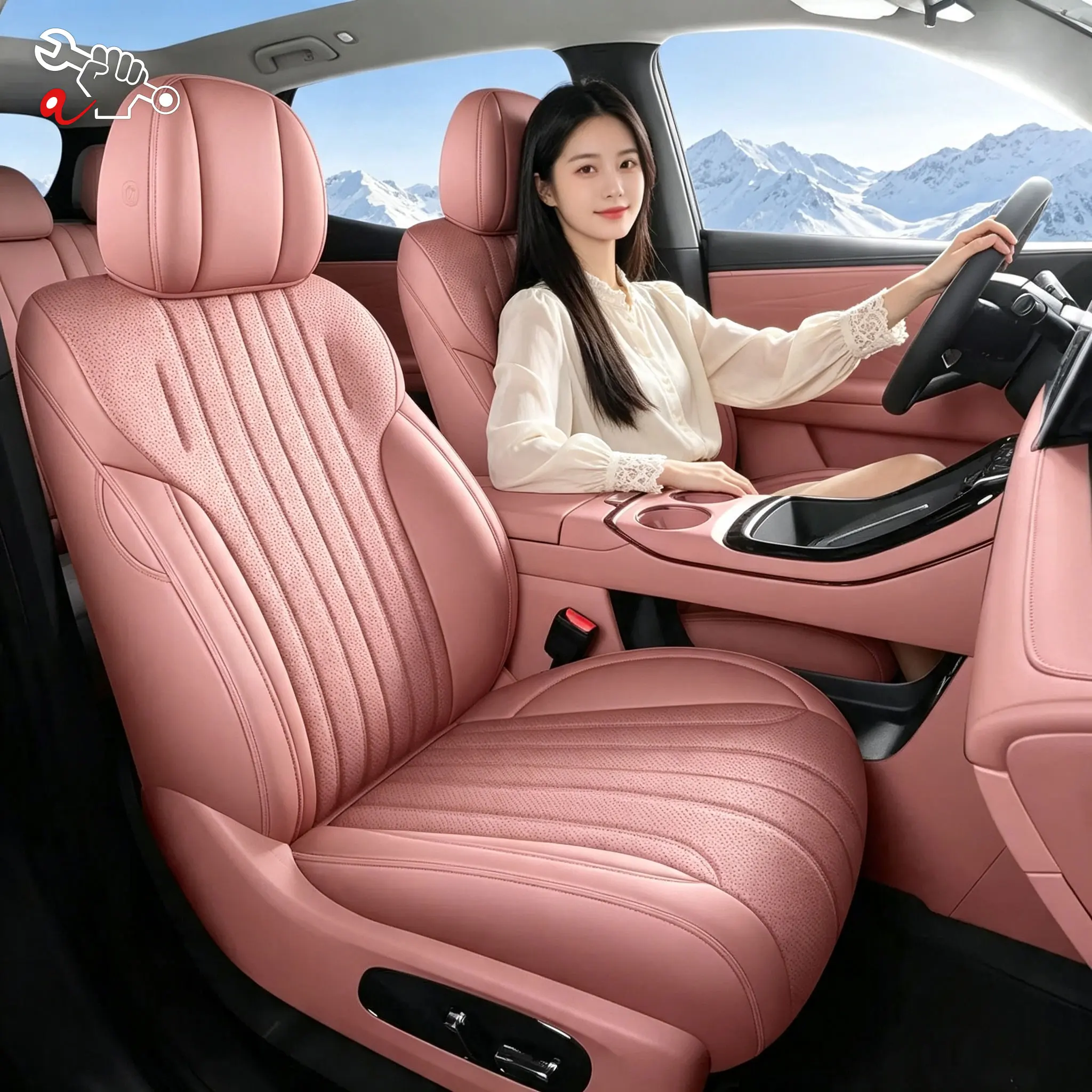 Left-Drive Car Seat Cover For GAC AION N60 2026  Custom Fit Seat Cover Full Surrounded Seat Protection Cushion Auto Interior