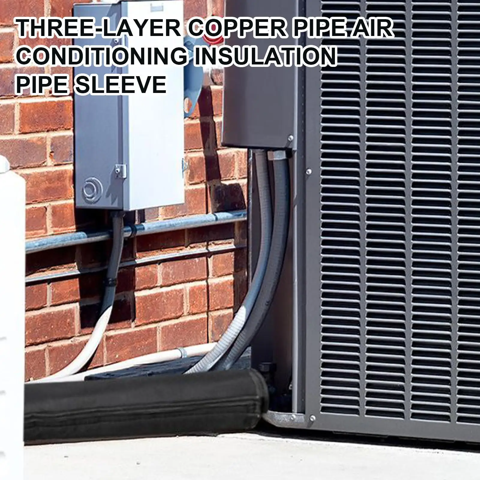 Ac Pipe Insulation Outdoor Copper Pipe Insulation Cover 3-Layer Exhaust Hose Wrap Air Conditioner Accessory For Daily Pool RV - Image 3