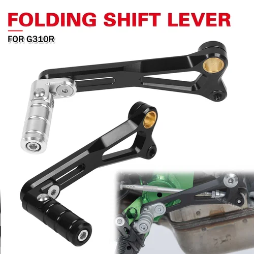 Imagen 2 del producto Palanca de cambios plegable ajustable para motocicleta, palanca de embrague de cambio rápido, varilla de palanca de cambios para BMW G310R 2017-2025 G310 R G 310R 310 R
